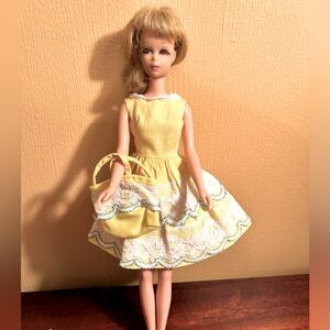 Vintage BARBIE outfit. Made for Francie Doll 1965 #1254 Fresh As A Daisy Outfit